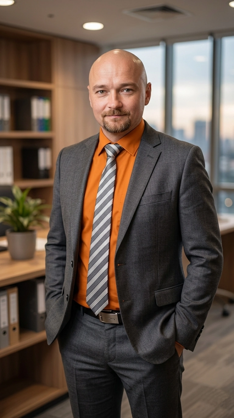 Egor Becker — Technischer Einkäufer & SQM-Spezialist, verschränkte Arme